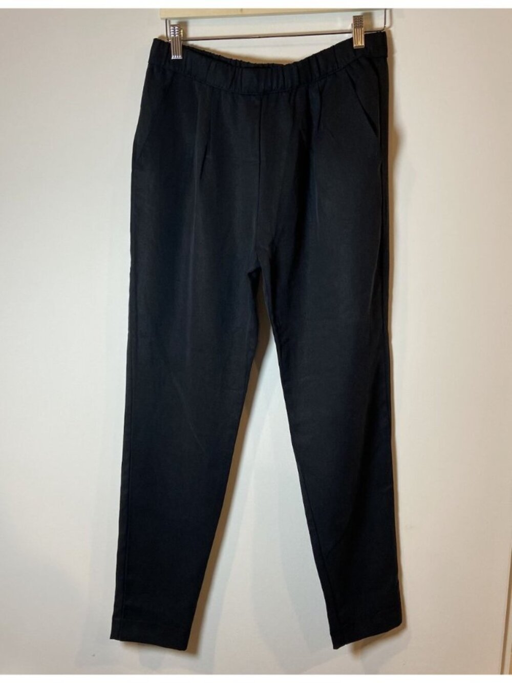NWT Cabi Bianca Pants Pull On Straight Tapered Leg Washed Black Small S New